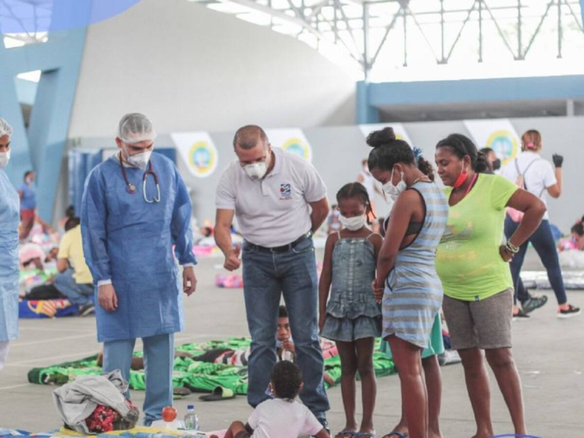 Albergues para damnificados en Cartagena están libres de COVID-19: Dadis
