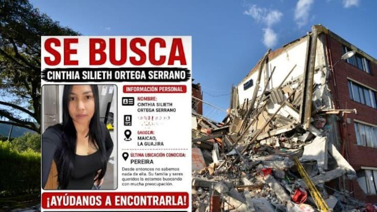 Familiares buscan a Cinthia Silieth Ortega Serrano, desaparecida en Risaralda tras terremoto de 7,4