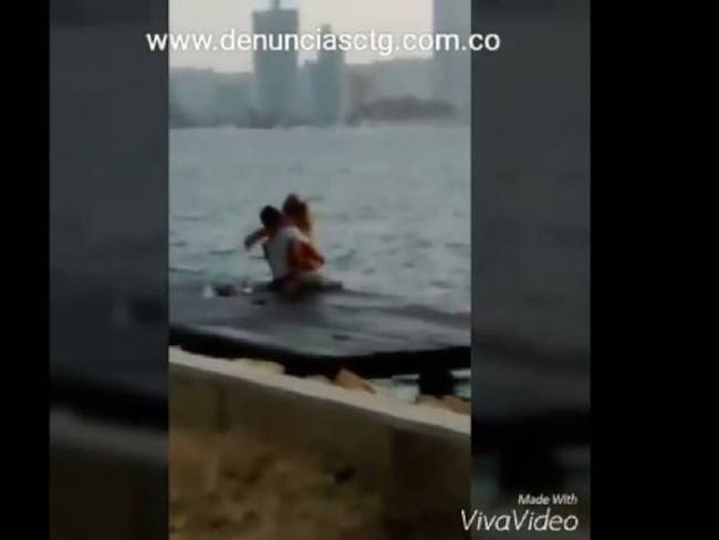 Policía de Cartagena hace un llamado al respeto tras encontrar a una pareja teniendo relaciones