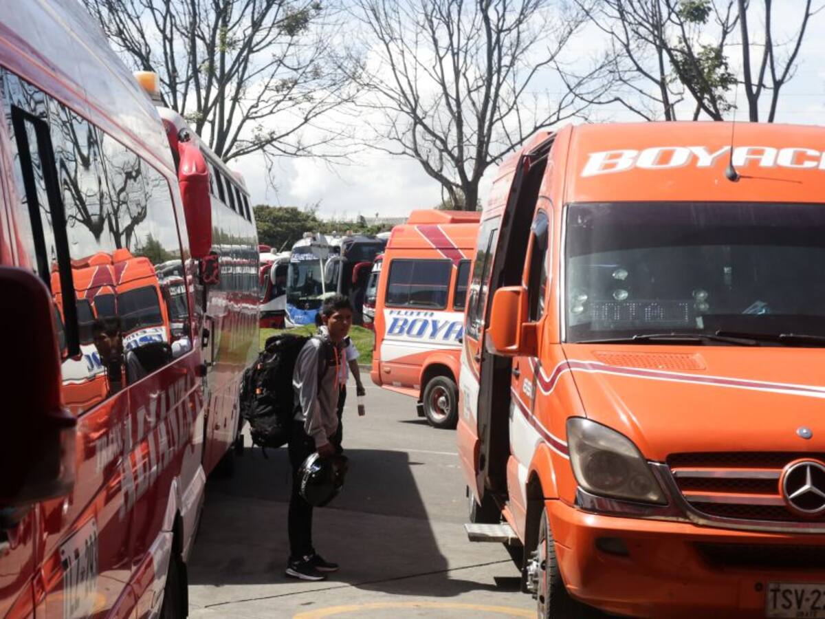 Suspenden despachos de buses en terminal de Tunja por el paro