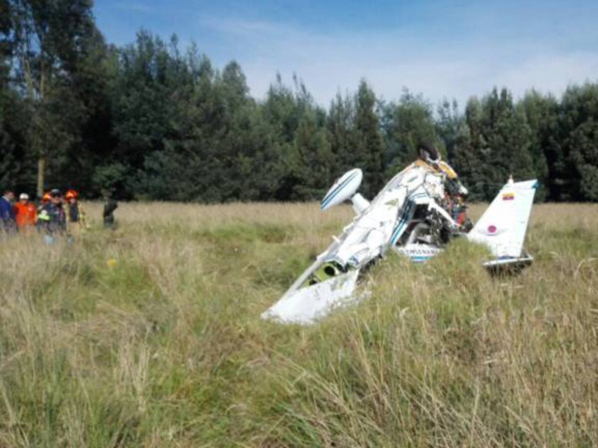Dos muertos al caer avioneta al norte de la Sabana de Bogotá
