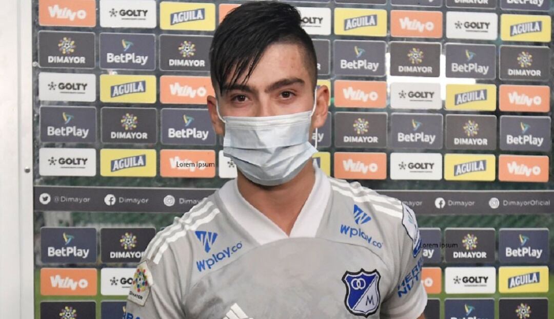 Daniel Ruíz, elegido el jugador del partido en la victoria de Millonarios 0-2 ante el Deportivo Cali.