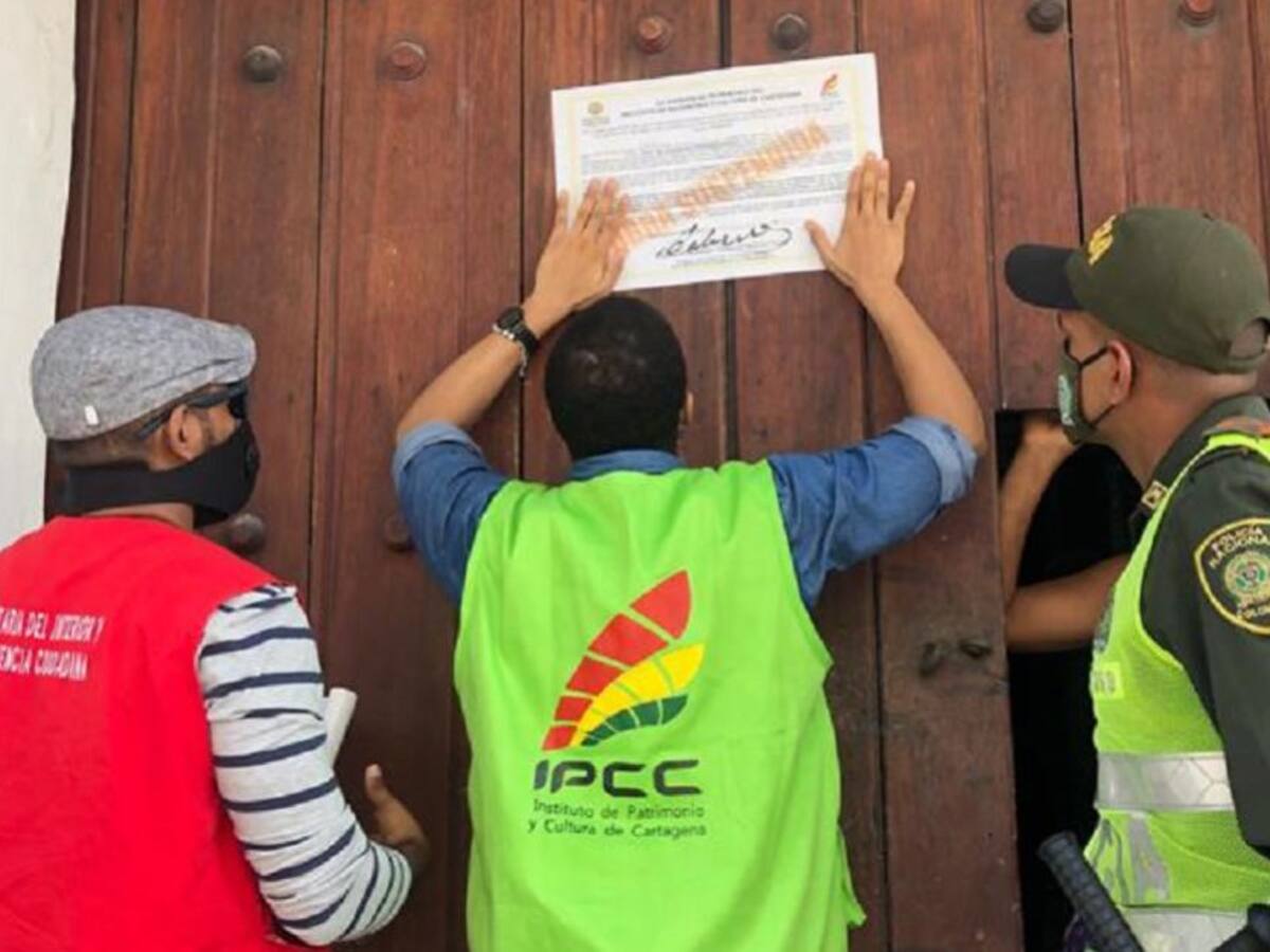 IPCC suspende obra en Calle de la Media Luna en Cartagena