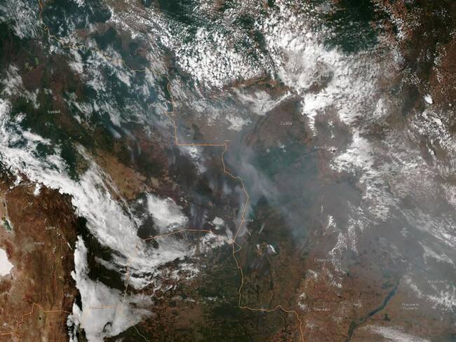 ¡Impresionante! Así se ve el incendio en el Amazonas desde el espacio