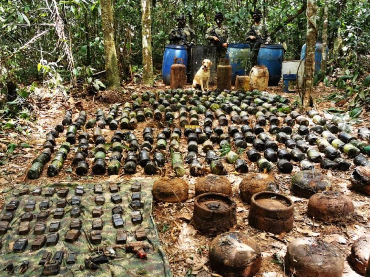 Ubican en el Meta taller empleado para fabricar explosivos