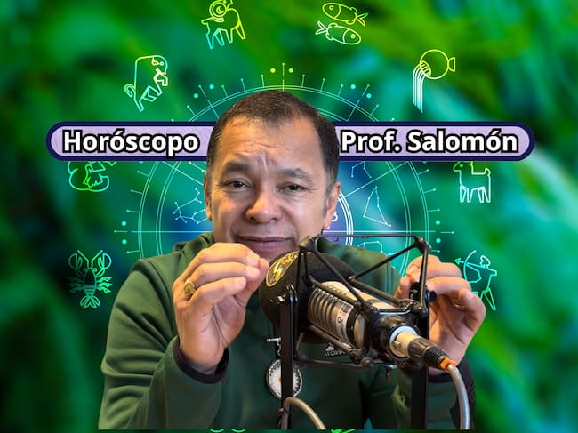 Él es el profesor Salomón, experto en la lectura del Horóscopo y el Tarot (Crédito: Profesor Salomón - Youtube) // De fondo: Imagen ilustrativa del horóscopo (crédito: Getty Images).