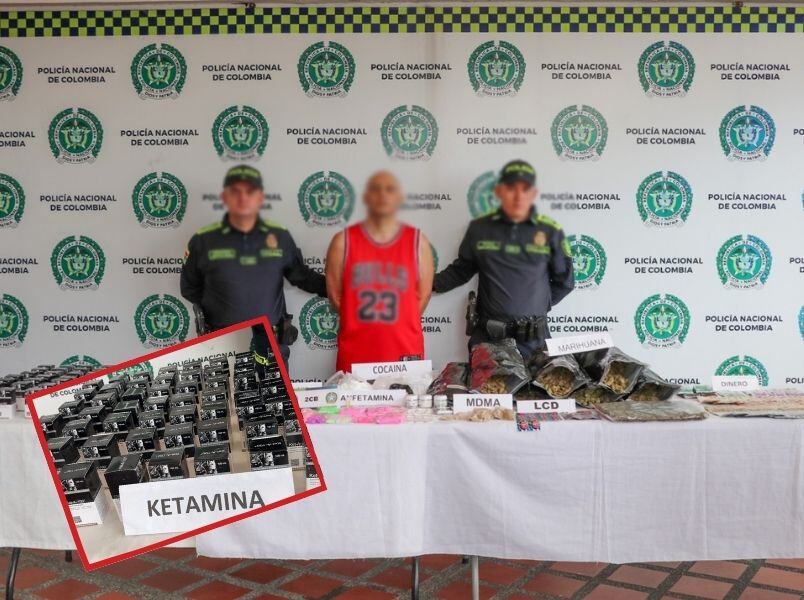Desmantelan expendio de droga en Dosquebradas (foto: Policía Nacional)