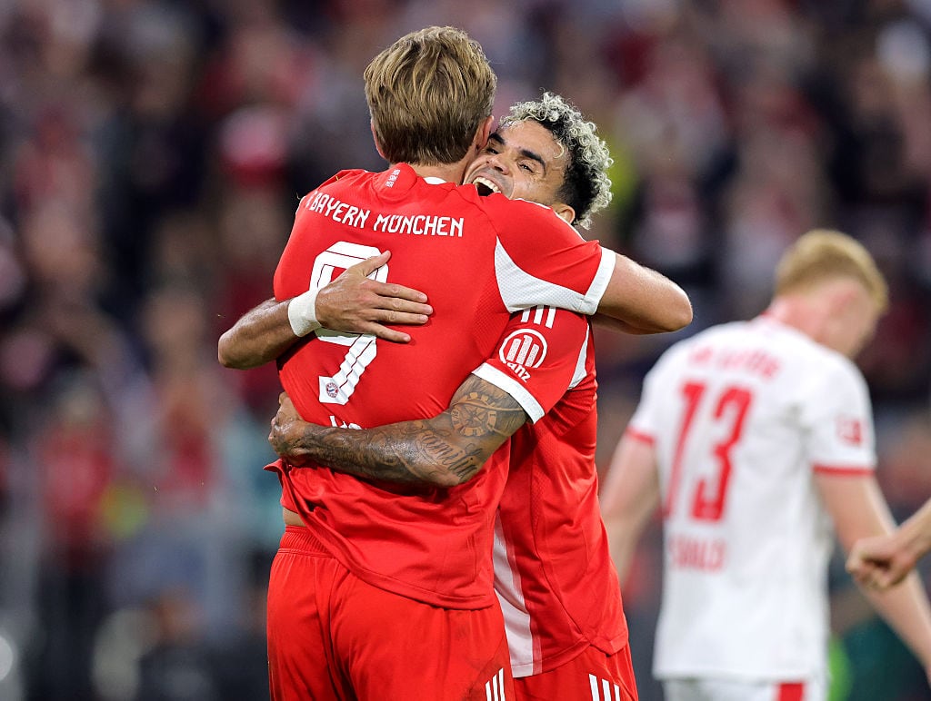 Luis Díaz y Harry Kane / Getty Images