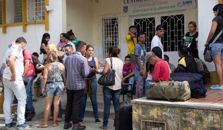 Venezolanos en Cúcuta.