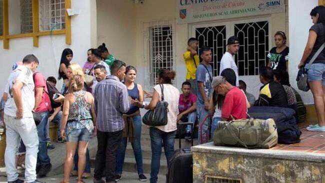 Venezolanos en Cúcuta.