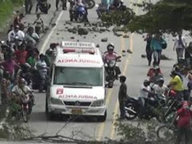 Cinco pacientes en grave estado de salud corren peligro por bloqueo en Ipiales