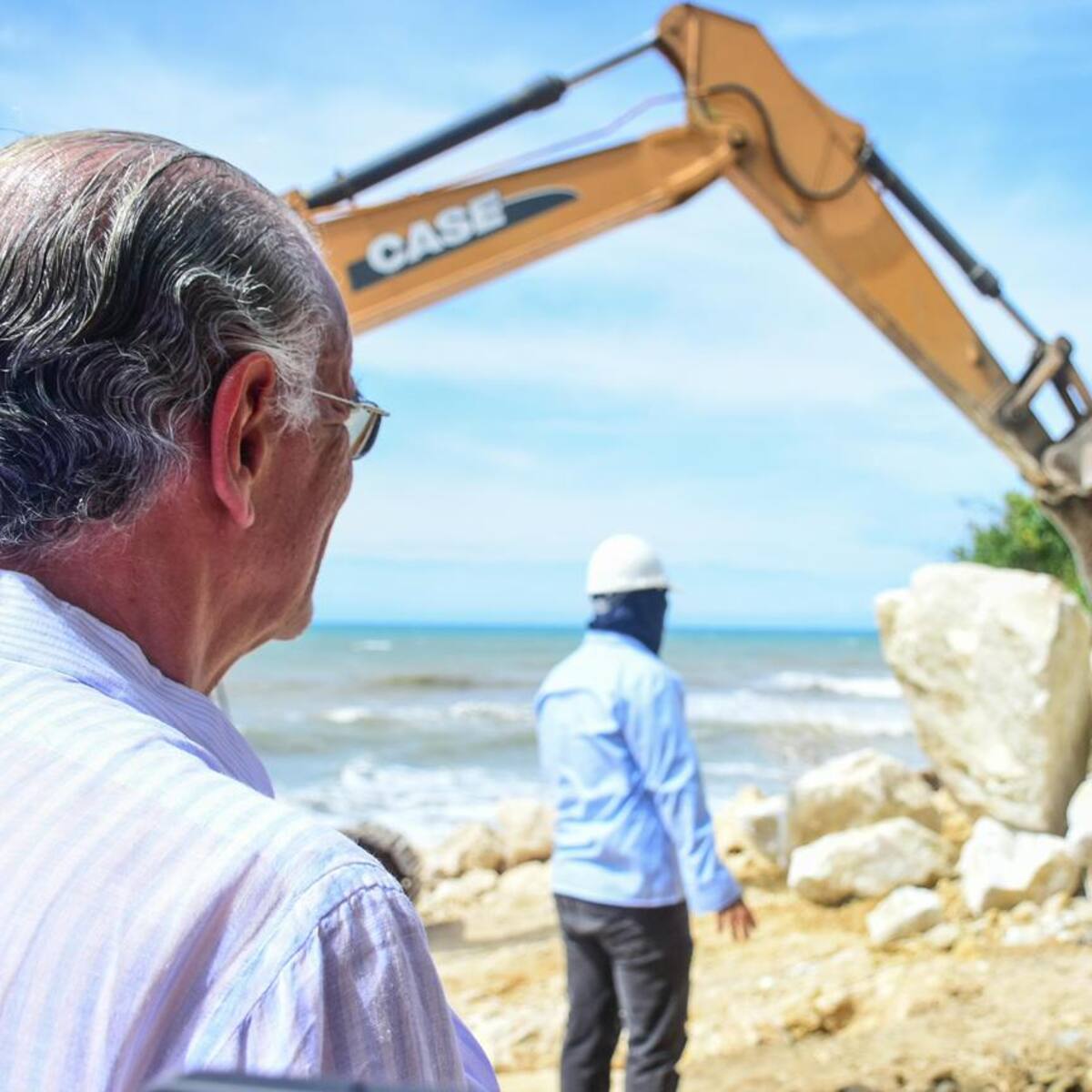Comenzó la recuperación de las playas de Santa Verónica para frenar la erosión costera