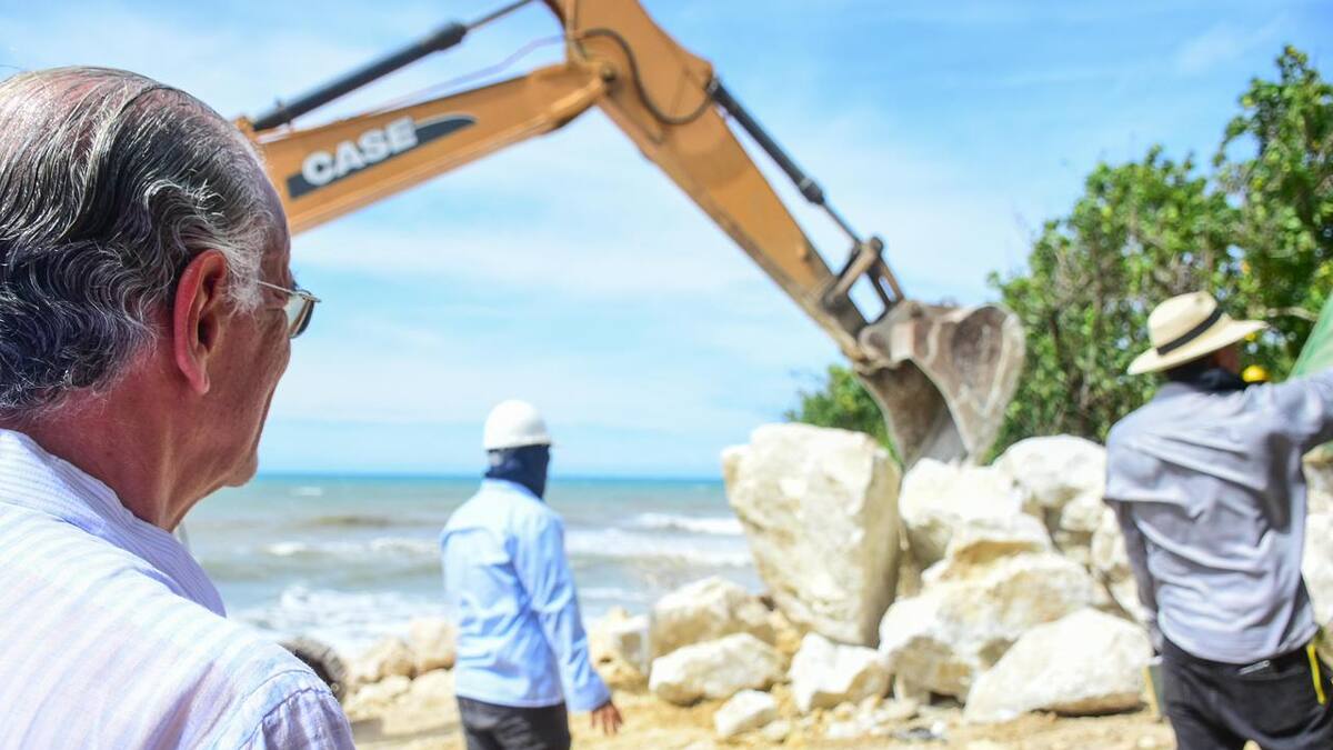 Comenzó la recuperación de las playas de Santa Verónica para frenar la erosión costera