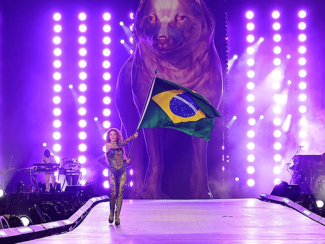 Shakira en Copacabana, Brasil. Foto: Getty Images.