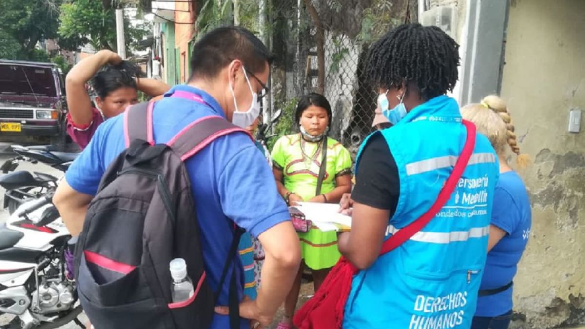 Defensoría recibió quejas de indígenas en albergue de la alcaldía de Medellín