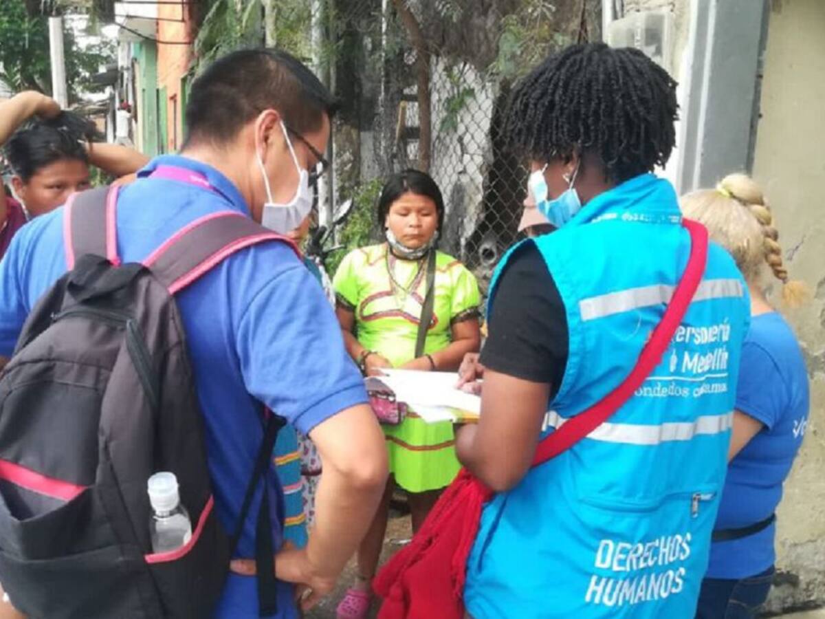 Defensoría recibió quejas de indígenas en albergue de la alcaldía de Medellín