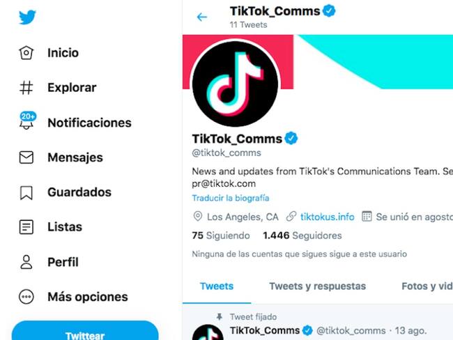 TikTok crea cuenta en Twitter ¿responderá mensajes de Trump?