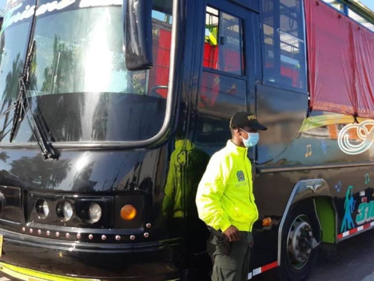 Bus hurtado en Bogotá era utilizado como chiva rumbera en Cartagena