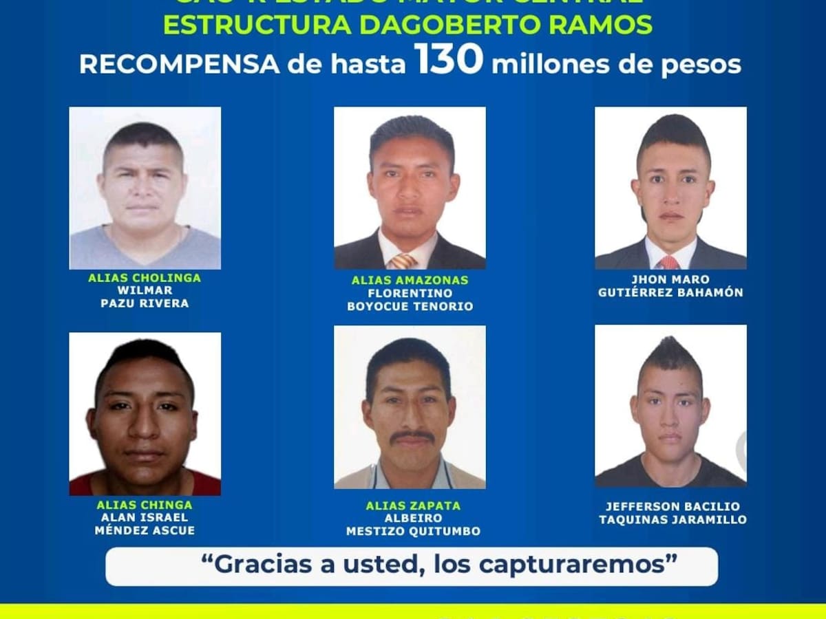 Ofrecen recompensa por disidentes FARC que atacaron indígenas en Cauca