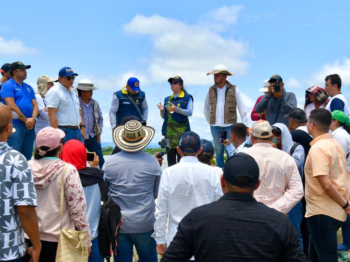 Visita técnica al boquete de Caregato. ¿Qué sigue para la región de La Mojana?
