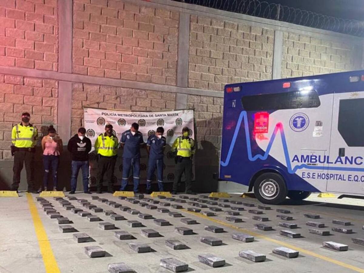 Interceptan narcoambulancia que iba para Santa Marta con falso paciente