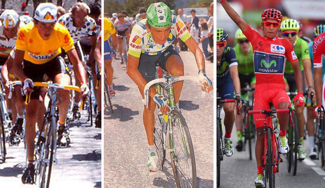 Lucho Herrera (1987), Fabio Parra (1989) y Nairo Quintana (2016)
