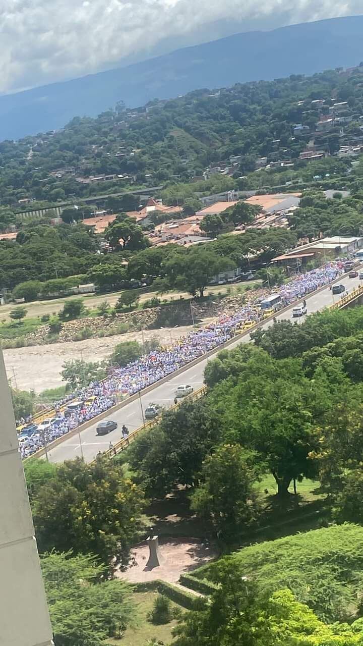 Marcha Cúcuta contra reforma de Petro. Foto cortesía para Caracol Radio Cúcuta