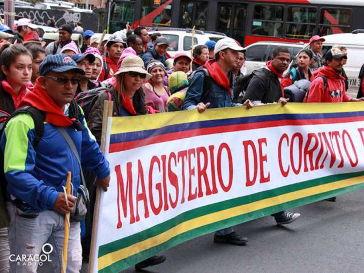 Problemas de movilidad en la Carrera Séptima por protesta de comunidades indígenas