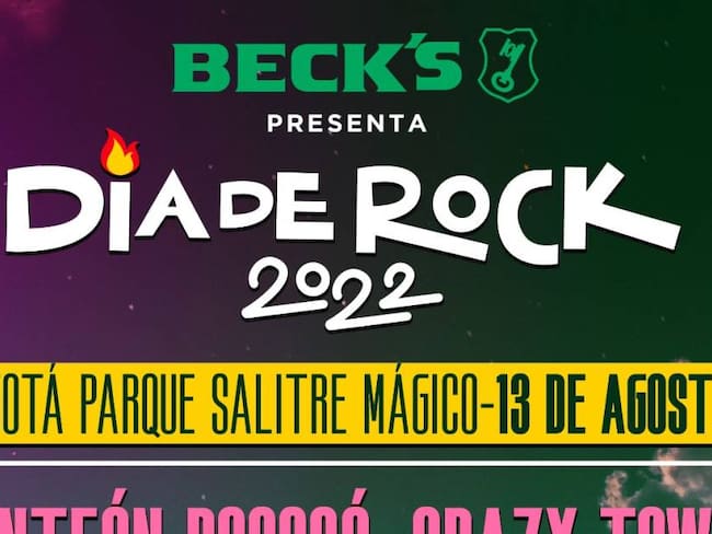 Cartel día del Rock Colombia / Cortesía: Sonora Entretenimiento