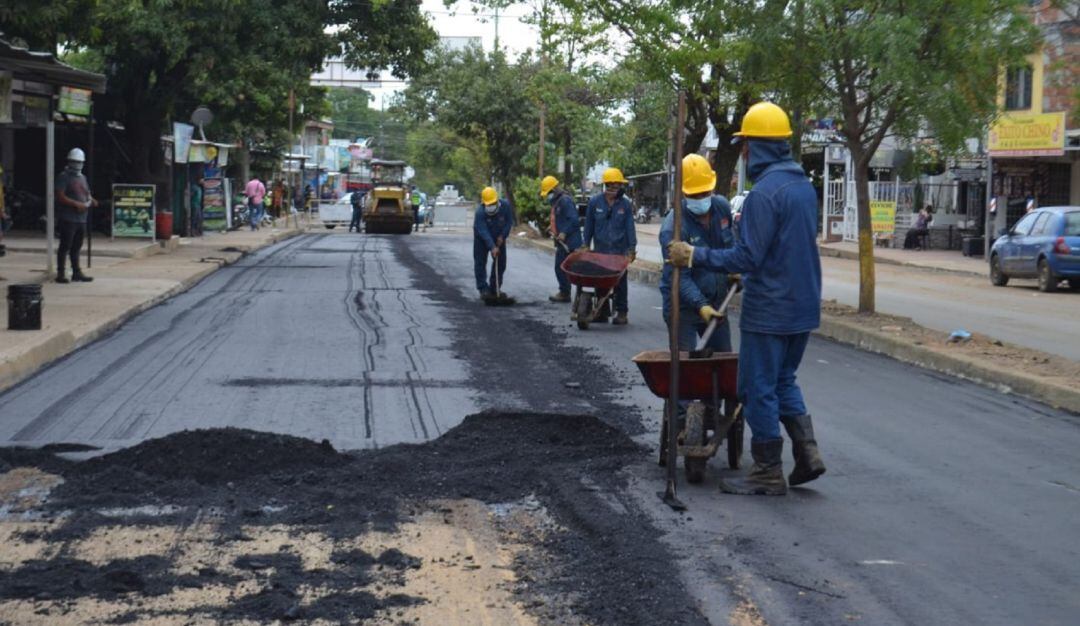 En Neiva avanza intervención de vías urbanas.
