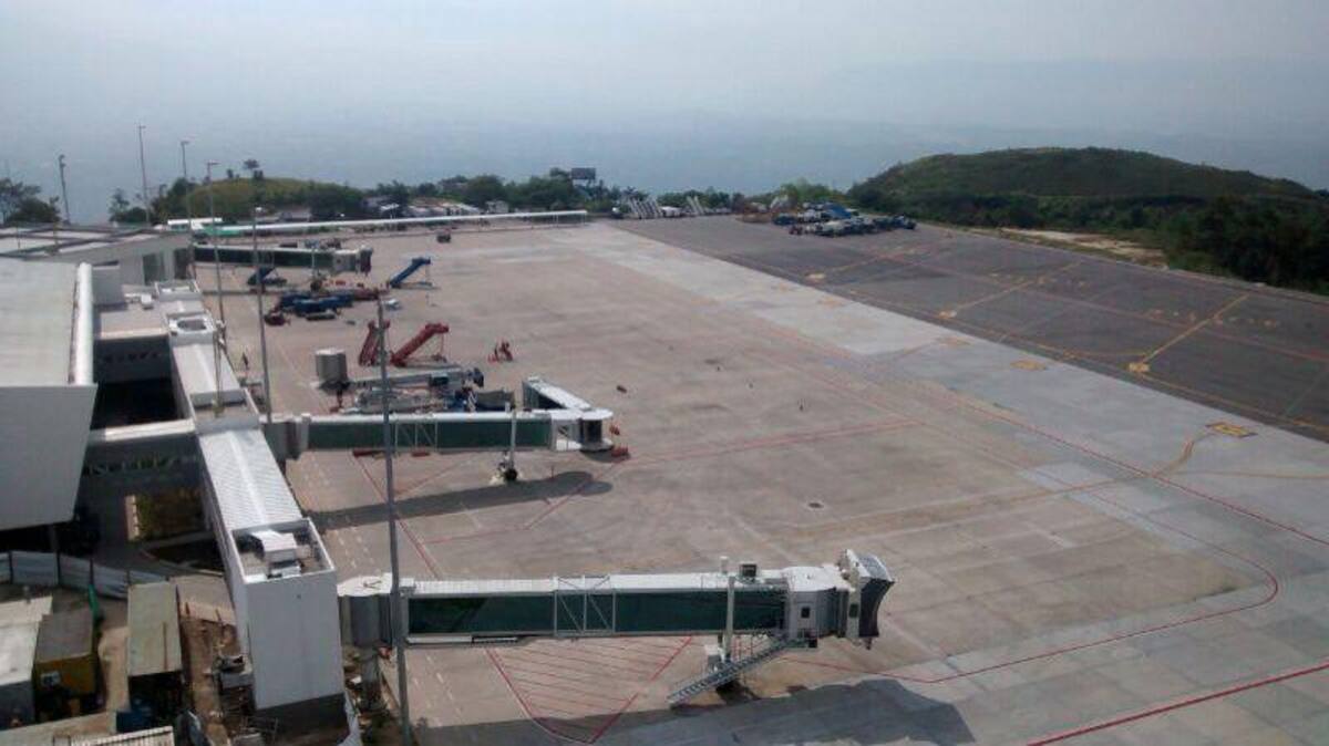 Fotografías que muestran la renovación de la terminal aérea santandereana.