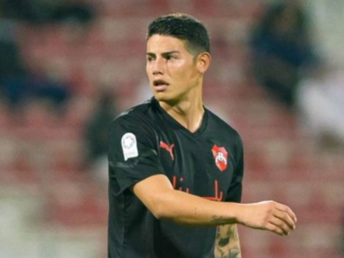 ¡Le pegaron duro! James muestra golpes que le dejó juego con Al-Rayyan