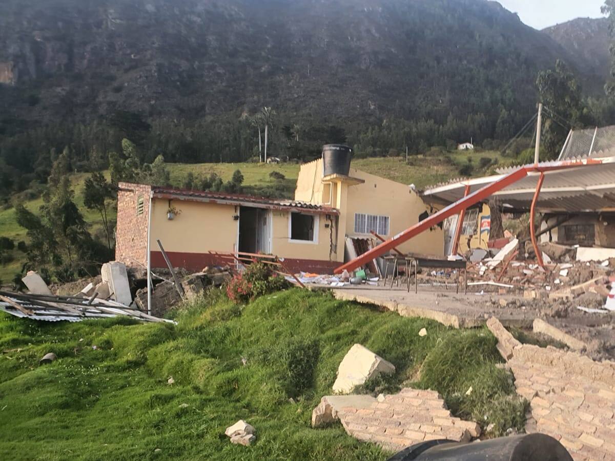 Inicia intervención de zona que por falla geológica dejó 143 familias de Socotá afectadas, en 2024