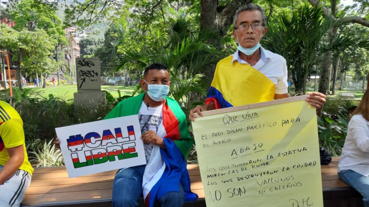 En fotos la marcha del silencio en Cali