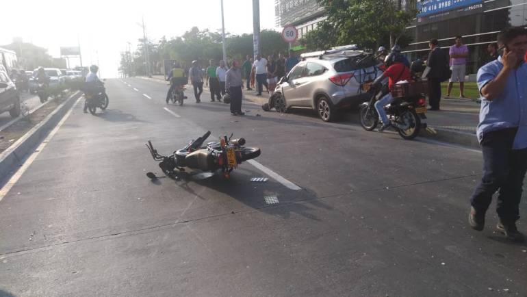 Accidente norte de Barranquilla.