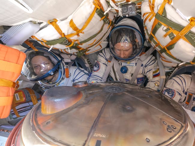 Tres astronautas de la Estación Espacial Internacional regresaron a la Tierra tras 8 meses. Fotos: Getty Images.