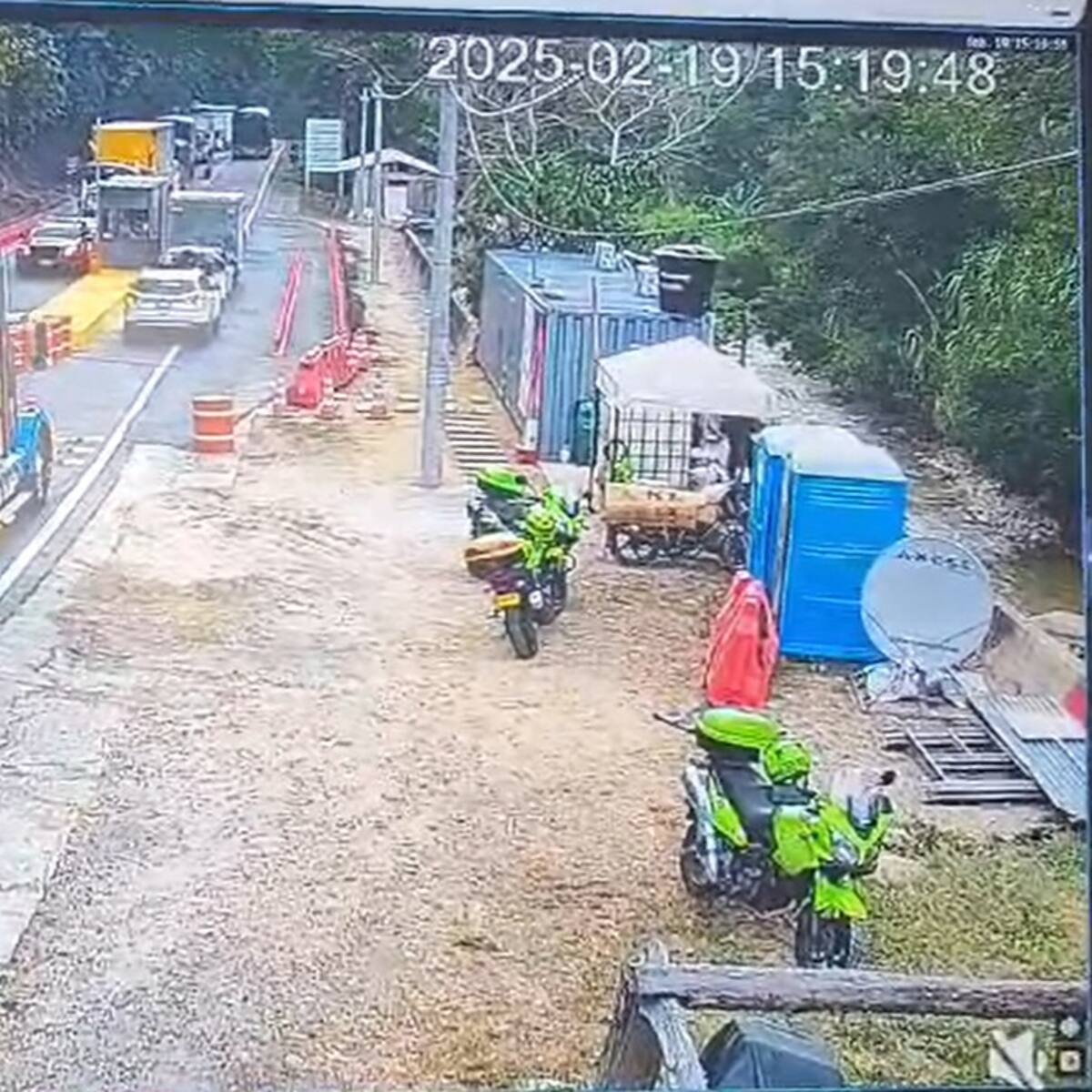 Empezó a funcionar la caseta temporal del peaje Río Blanco