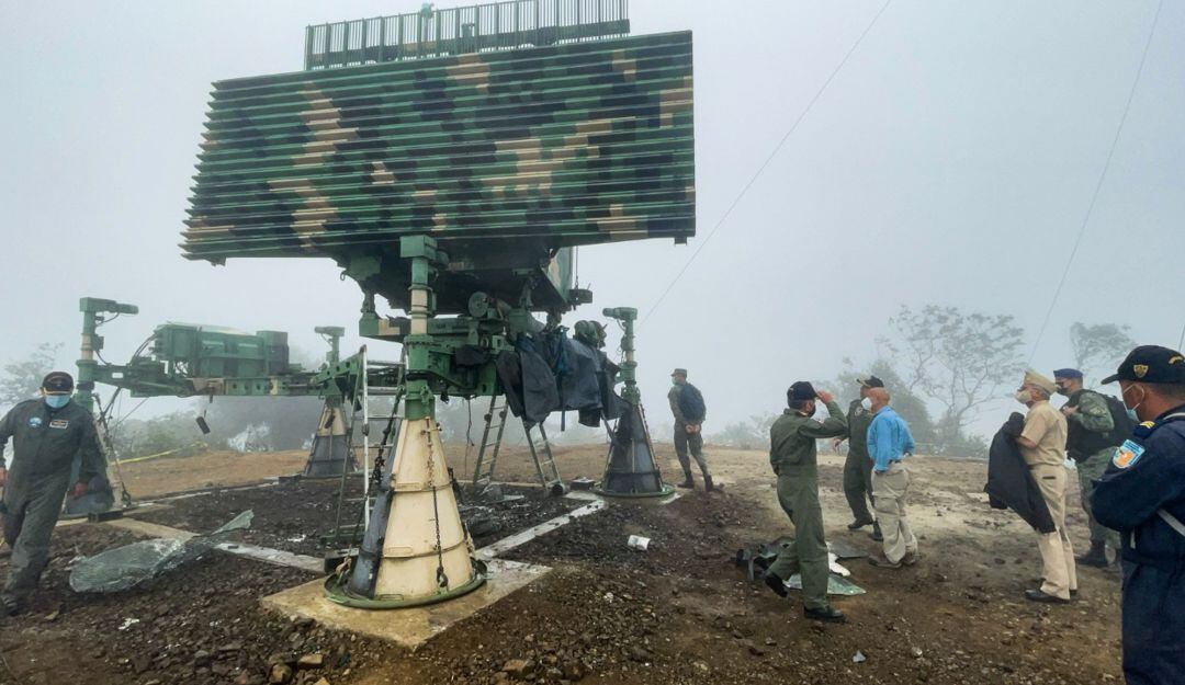 Radar ecuatoriano contra el narcotráfico ubicado en el cerro de Montecristi. 
