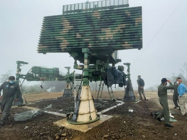 Radar ecuatoriano contra el narcotráfico ubicado en el cerro de Montecristi. 