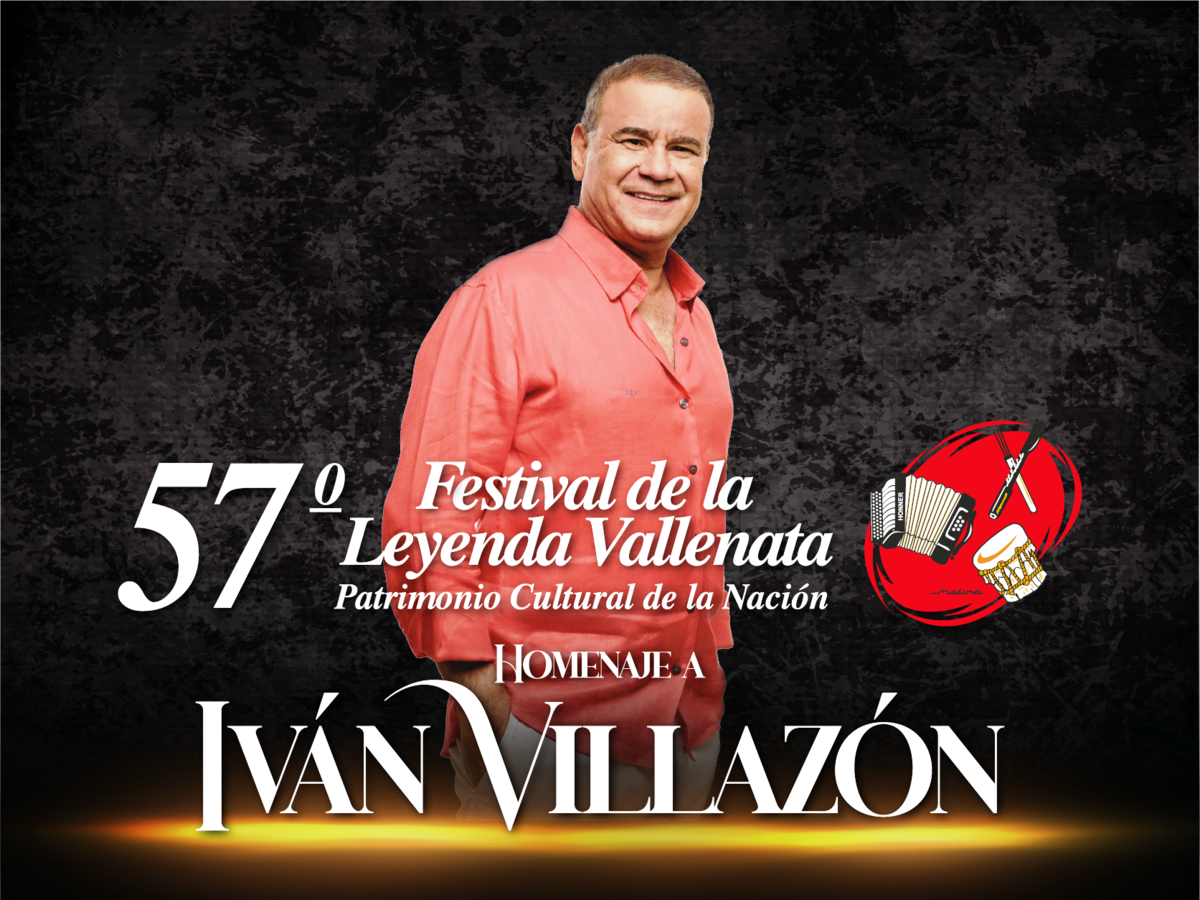 El cantante Iván Villazón, será homenajeado en el 57° Festival de la Leyenda Vallenata