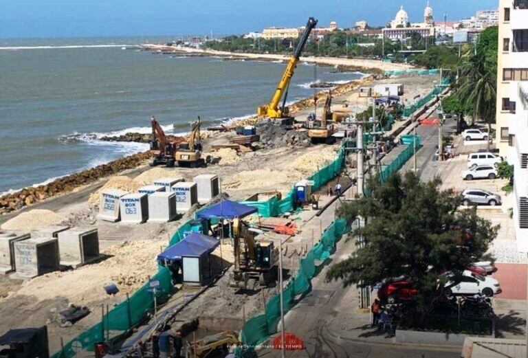 Protección Costera de Cartagena, más de seis meses de atrasos del proyecto