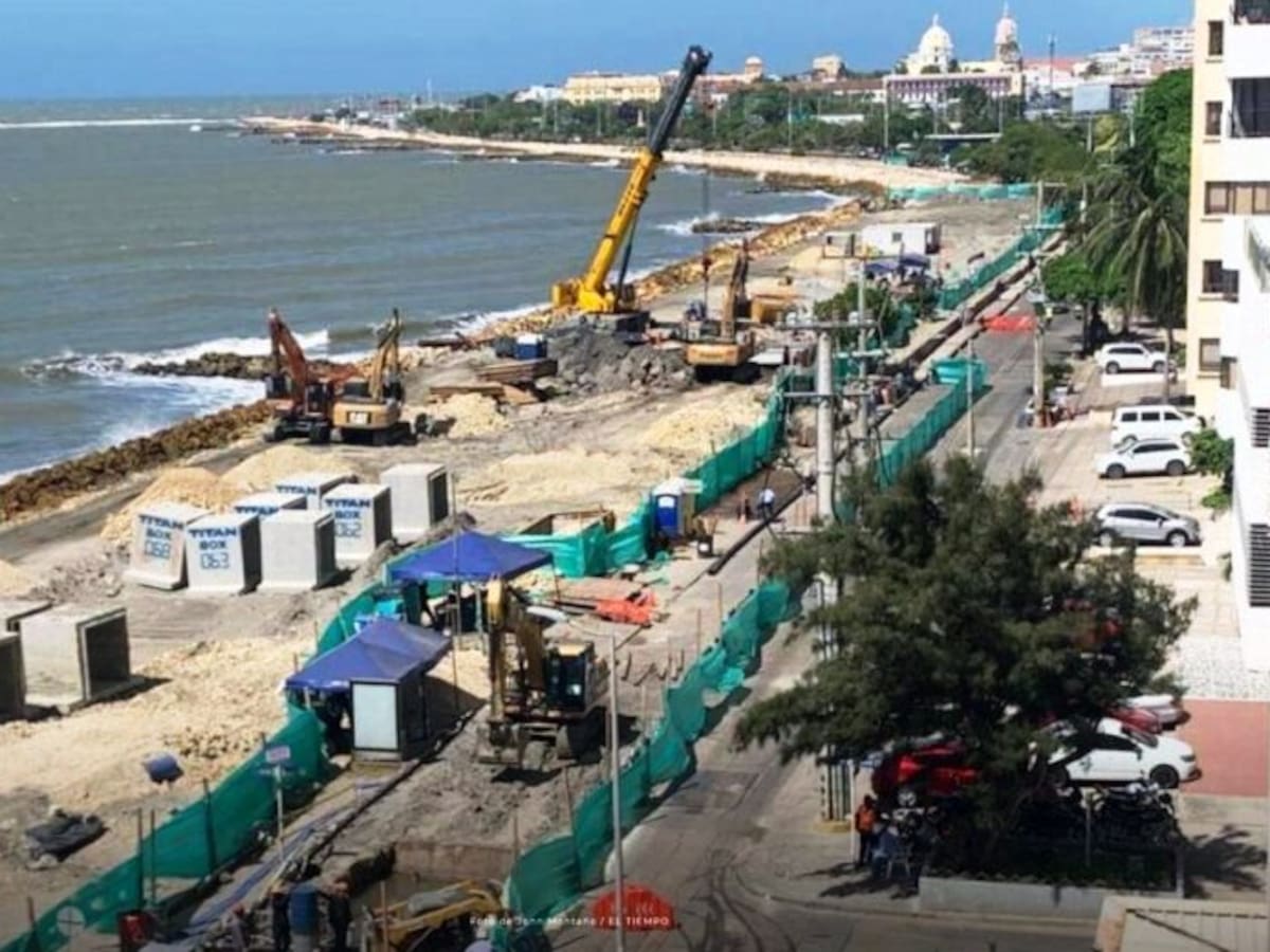 Protección Costera de Cartagena, más de seis meses de atrasos del proyecto