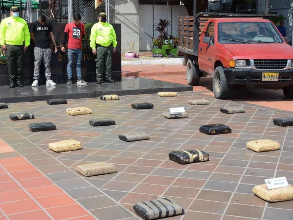Dos capturas y más de 100 kilos de Cripy incautados en Neiva