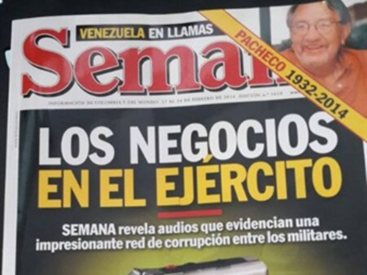 Semana denuncia corrupción que compromete a comandante de las FF.MM.