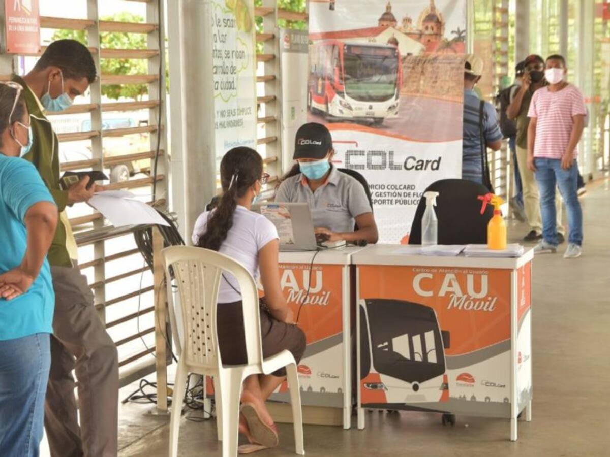 Transcaribe realizará personalización de tarjetas en La Castellana