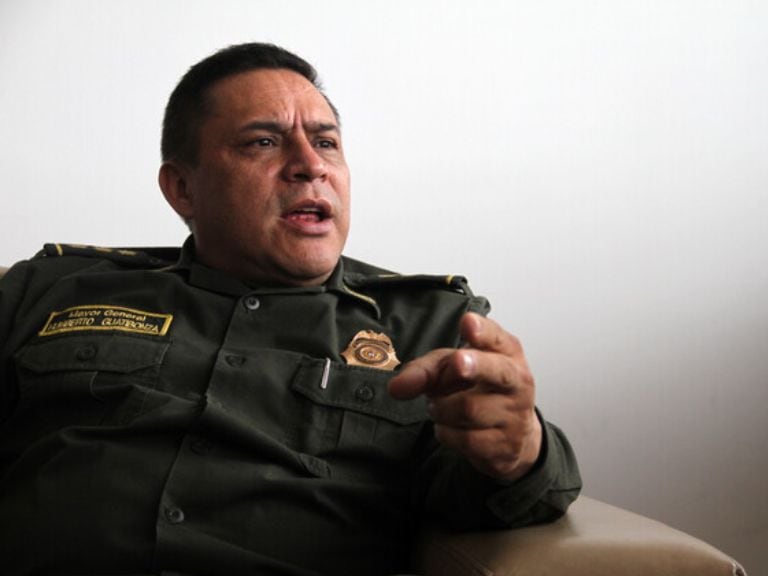 Gral. (retiro) Humberto Guatibonza. Ex Comandante de la policía Metropolitana de Bogotá.