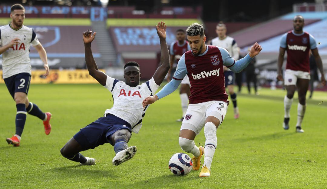 Davinson Sánchez jugó los 90 minutos en la derrota 2-1 ante el West Ham United.