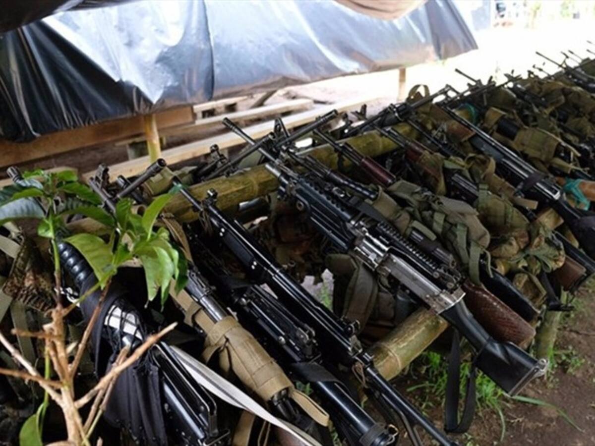 Incautan caleta con armamento de disidencias de las Farc en el Meta