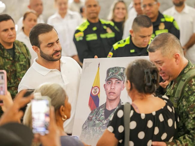 Decretan dos días de duelo en memoria de los ocho soldados cordobeses fallecidos en Puerto Leguízamo. Crédito: Prensa Gobernación de Córdoba