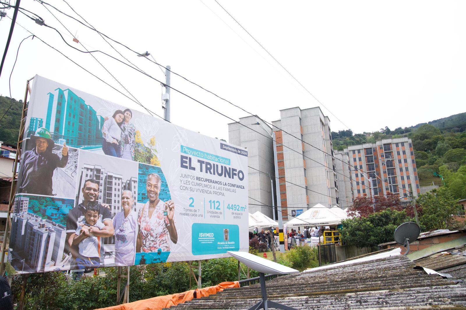 Proyecto habitacional El Triunfo. Foto: Alcaldía de Medellín.